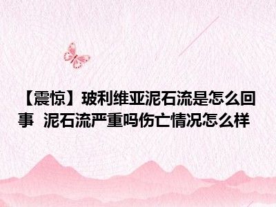 【震惊】玻利维亚泥石流是怎么回事  泥石流严重吗伤亡情况怎么样