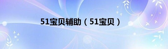  51宝贝辅助（51宝贝）