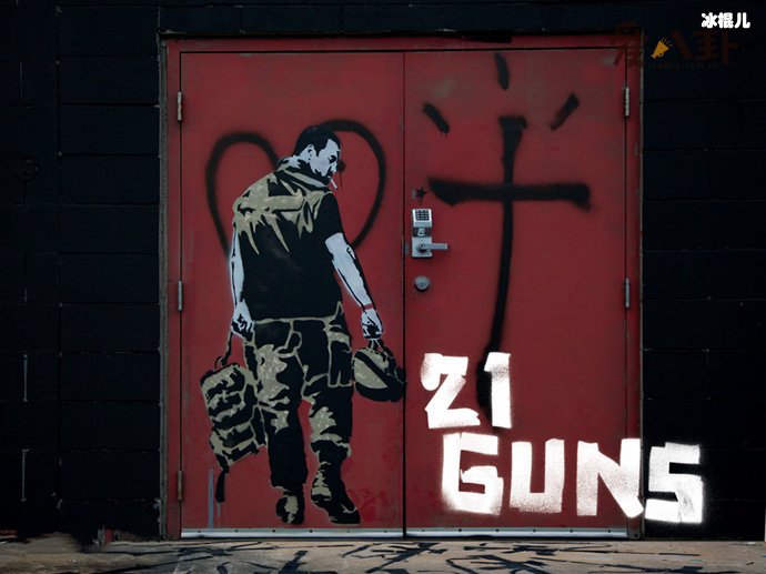  绿日乐队摇滚歌《21guns》