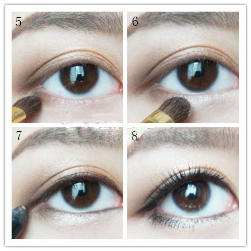 棕色系眼妆画法，基础眼妆步骤 彩妆 第3张