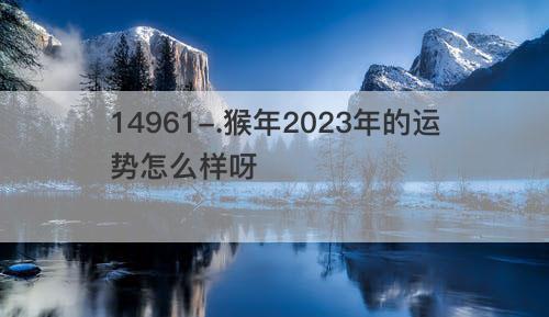 猴年2023年的运势怎么样呀