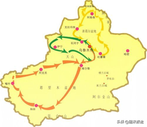 新疆号称三山夹两盆三山指什么两盆指什么（新疆三山夹两盆三山指什么）(图2)