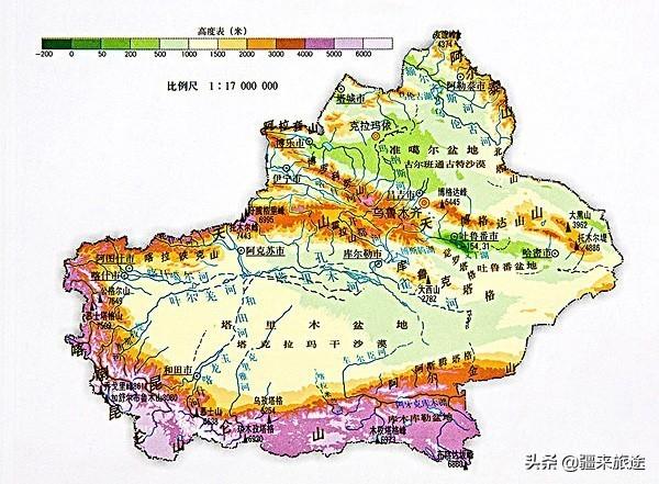 新疆号称三山夹两盆三山指什么两盆指什么（新疆三山夹两盆三山指什么）(图5)