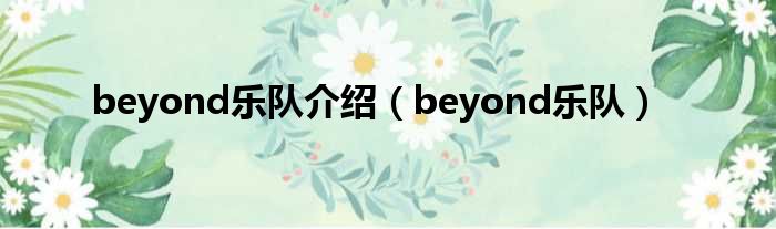 beyond乐队介绍（beyond乐队）