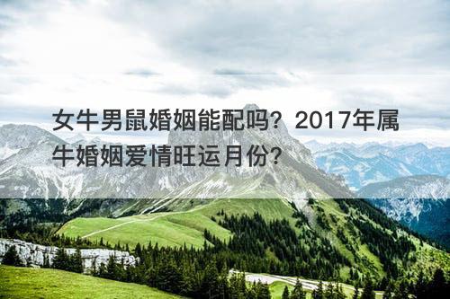 女牛男鼠婚姻能配吗？2017年属牛婚姻爱情旺运月份？