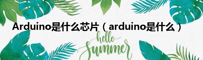 Arduino是什么芯片（arduino是什么）