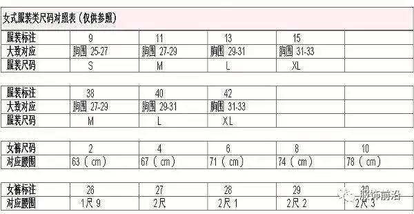 中国鞋尺码对照表插图(3)