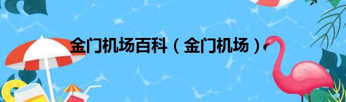 金门机场百科（金门机场）