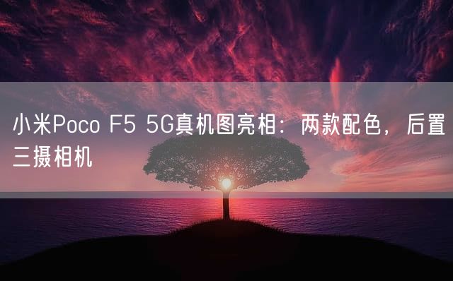 小米Poco F5 5G真机图亮相：两款配色 后置三摄相机