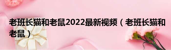 老班长猫和老鼠2022最新视频（老班长猫和老鼠）