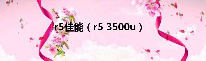 r5佳能（r5 3500u）