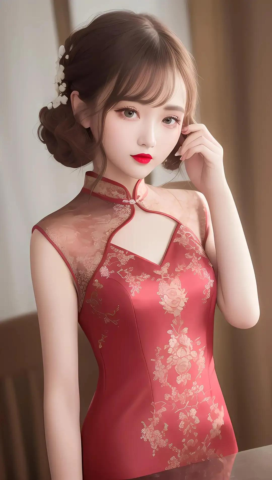 红色的服装插图(2)