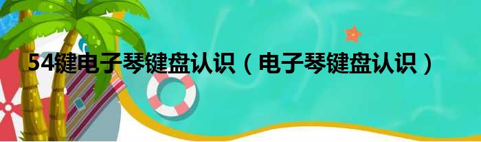 54键电子琴键盘认识（电子琴键盘认识）