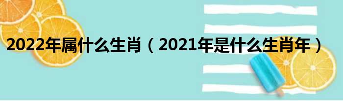 2022年属什么生肖（2021年是什么生肖年）