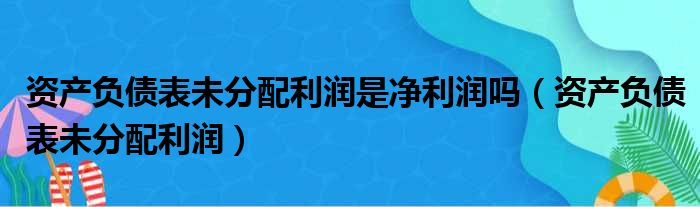 资产负债表未分配利润是净利润吗（资产负债表未分配利润）