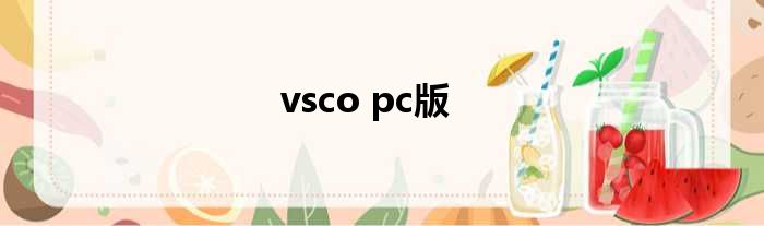 vsco pc版