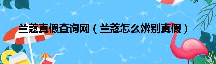 兰蔻真假查询网（兰蔻怎么辨别真假）