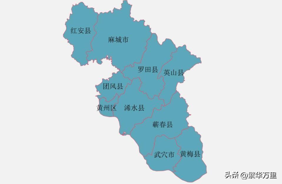 黄冈市有多少人口和面积（黄冈市有几个区几个县）(图1)