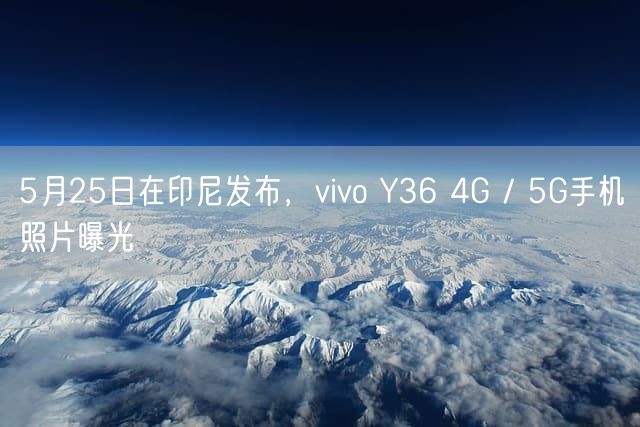 5月25日在印尼发布 vivo Y36 4G / 5G手机照片曝光