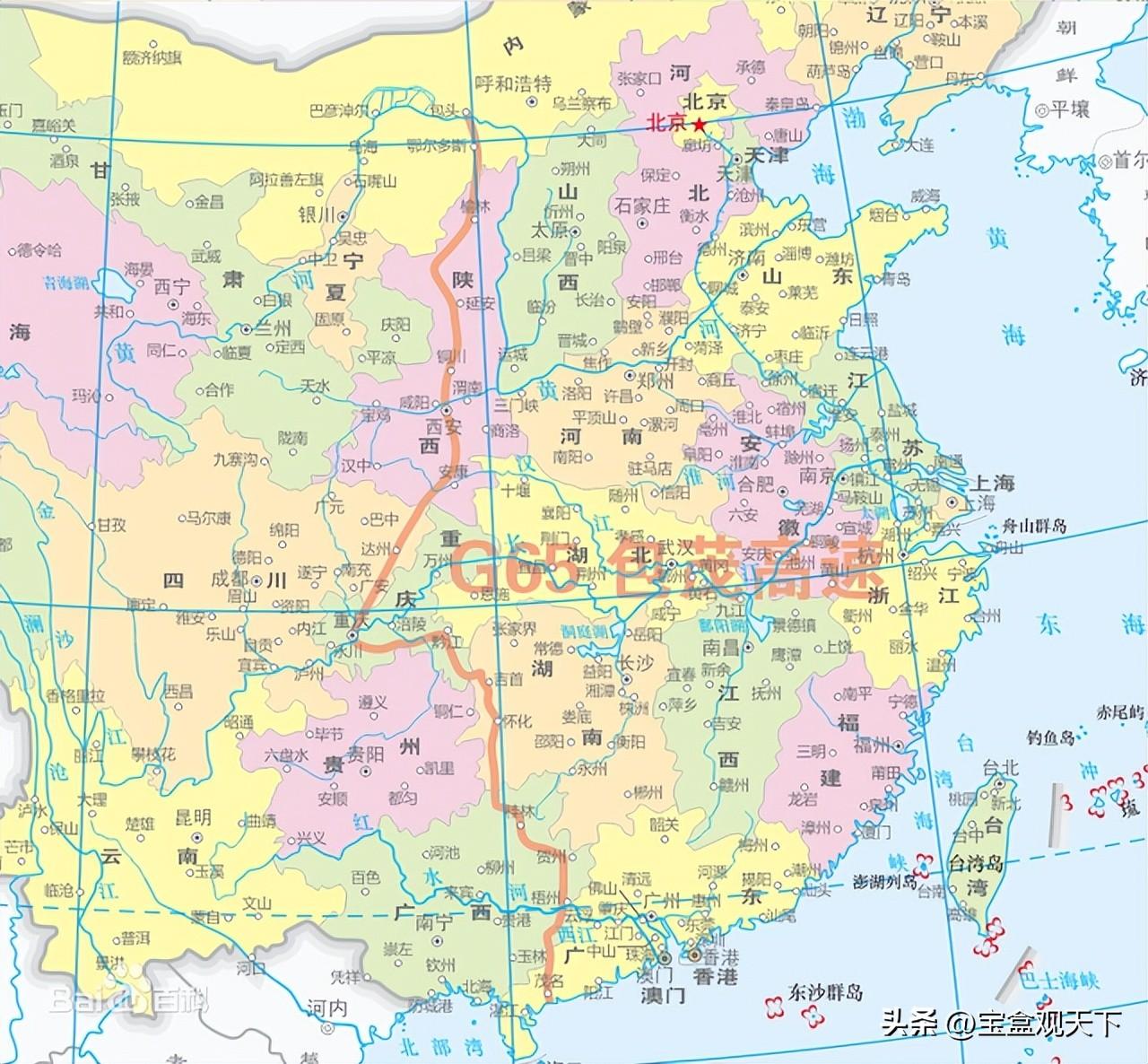 全国十大最长高速公路（中国十大最长高速公路排名）(图6)