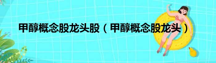 甲醇概念股龙头股（甲醇概念股龙头）