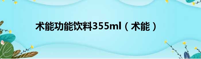 术能功能饮料355ml（术能）