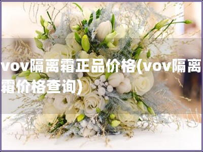 vov隔离霜正品价格(vov隔离霜价格查询)