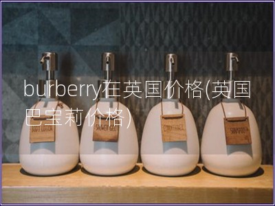 burberry在英国价格(英国巴宝莉价格)