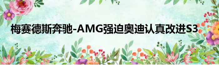 梅赛德斯奔驰-AMG强迫奥迪认真改进S3