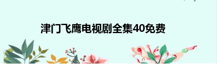 津门飞鹰电视剧全集40免费