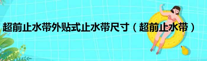 超前止水带外贴式止水带尺寸（超前止水带）