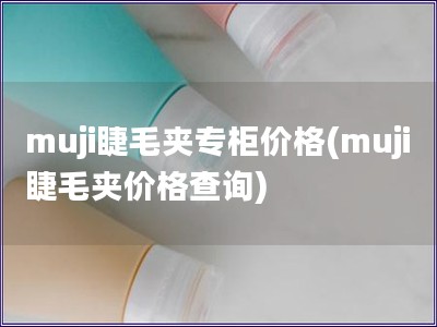 muji睫毛夹专柜价格(muji睫毛夹价格查询)