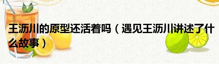 王沥川的原型还活着吗（遇见王沥川讲述了什么故事）