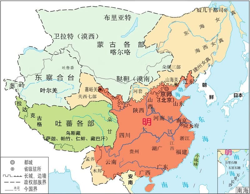 明朝国土面积最大时有多大地图（明朝国土面积最大时有多大）(图9)