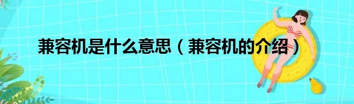 兼容机是什么意思（兼容机的介绍）