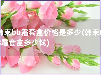 韩束bb霜套盒价格是多少(韩束BB霜套盒多少钱)