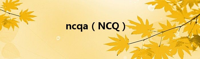  ncqa（NCQ）