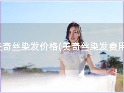 美奇丝染发价格(美奇丝染发费用)