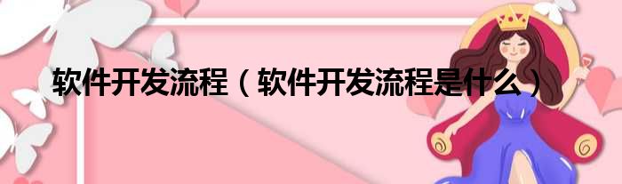 软件开发流程（软件开发流程是什么）