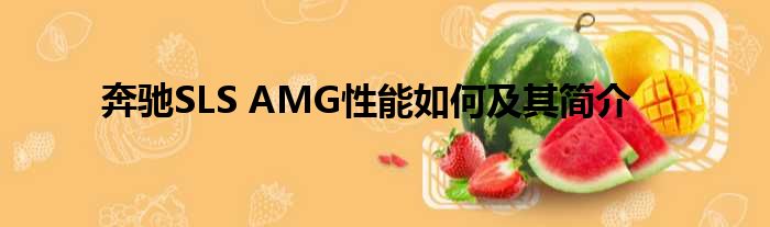 奔驰SLS AMG性能如何及其简介