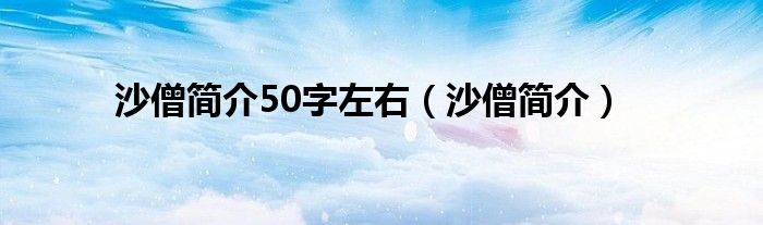  沙僧简介50字左右（沙僧简介）