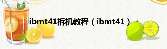 ibmt41拆机教程（ibmt41）