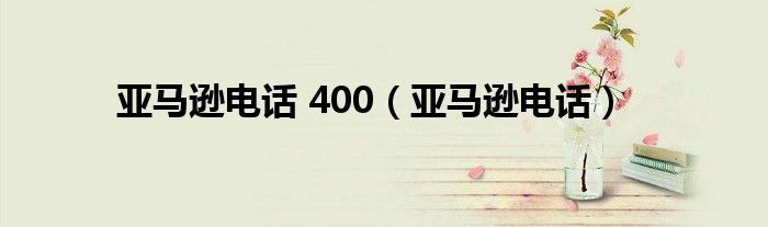  亚马逊电话 400（亚马逊电话）