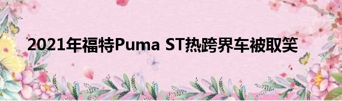 2021年福特Puma ST热跨界车被取笑