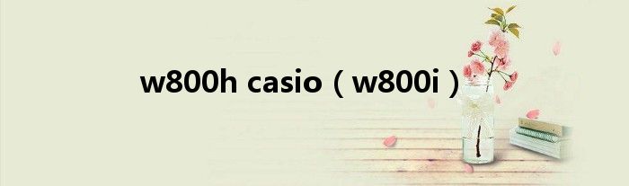  w800h casio（w800i）