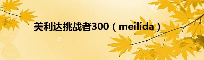  美利达挑战者300（meilida）