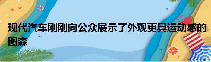 现代汽车刚刚向公众展示了外观更具运动感的图森