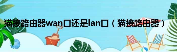 猫接路由器wan口还是lan口（猫接路由器）