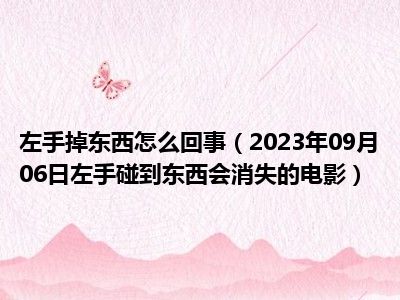 左手掉东西怎么回事（2023年09月06日左手碰到东西会消失的电影）