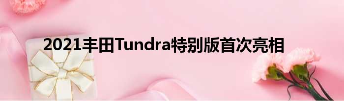 2021丰田Tundra特别版首次亮相